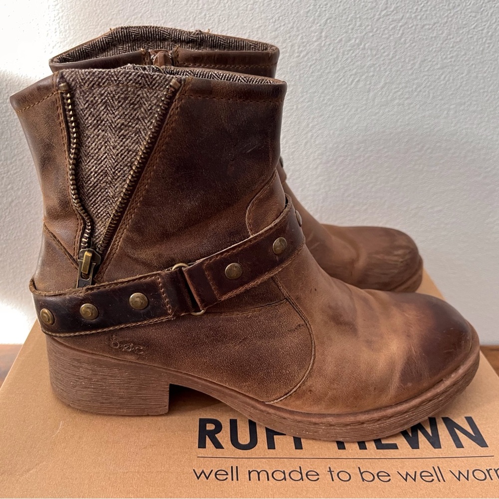 Ruff Hewn Ankle Zip Boots 7.5 M